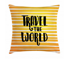 Travel the World Exploration Pillow Cover