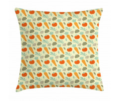 Organic Food Composition Pillow Cover