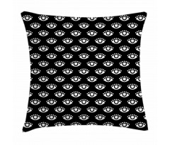 Circles and Ogee Shapes Pillow Cover