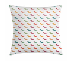 Little Dachshund Breeds Pillow Cover