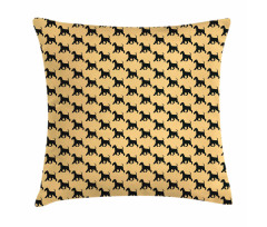 Playing Terrier Friends Pillow Cover