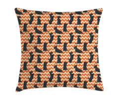 Crooked Zigzag Backdrop Pillow Cover