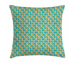 Geometric Botany Pattern Pillow Cover