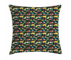 Colorful Tyrannosaurus Pillow Cover