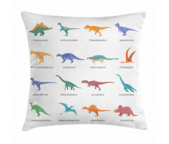 Jurassic Fossil Dinos Pillow Cover