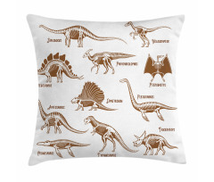 Reptile Dinos Pillow Cover