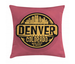 Denver Grunge Urban City Pillow Cover