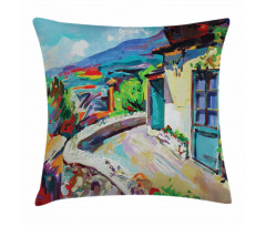 Idyllic Summer Cottage Pillow Cover
