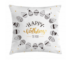 Happy Birthday to You Words Pillow Cover