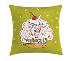 Miracles Lettering Pillow Cover