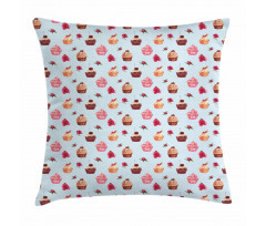 Valentines Lovers Muffins Pillow Cover