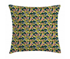 Abstract Soft Spring Foliage Pillow Cover