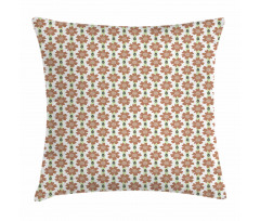 Tall Stems with Leaf Motifs Pillow Cover