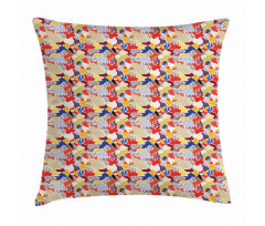 Colorful Floral Abstract Pillow Cover