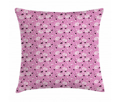Silhouette Spring Petals Pillow Cover