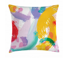 Watercolor Brushstrokes Pillow Cover