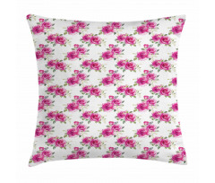 Romantic Posy of Flowers Pillow Cover