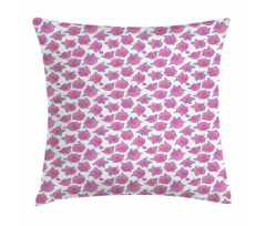 Blossoming Romantic Bouquet Pillow Cover