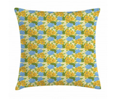 Nostalgic Hydrangea Shrubs Pillow Cover