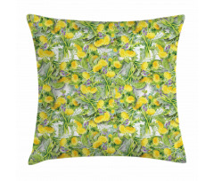 Pile of Chrysanthemum Buds Pillow Cover