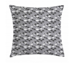 Bird Flower Pillow Cover