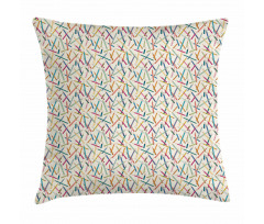 Colorful Comic Pencils Pillow Cover