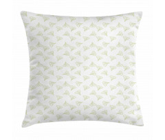 Maidenhair Green Tree Leaves Pillow Cover