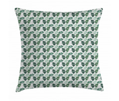 Biloba Tree Leaves Foliage Pillow Cover