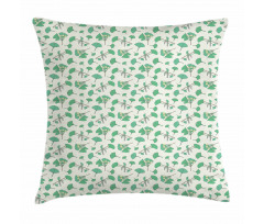 Berries Leaves Botanical Pillow Cover