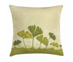 Natural Curved Tree Leaves Pillow Cover