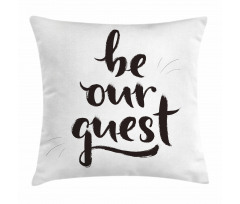 Calligraphic Words Art Pillow Cover