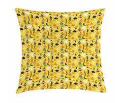 Halloween Elements Cartoon Pillow Cover