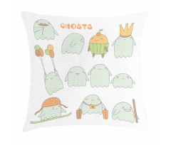 Funny Scary Characters Pillow Cover