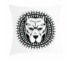 Aggressive Fighting Dog Pillow Cover