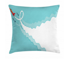 Acrobatic Flying Jets Doodle Pillow Cover