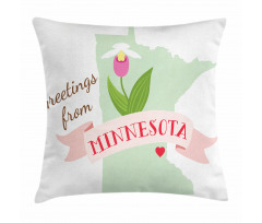 Greetings from Minnesota Pillow Cover