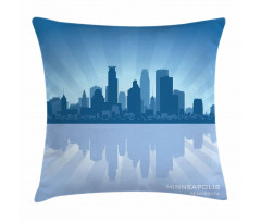 Minneapolis Silhouette Pillow Cover