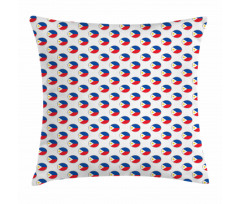 Circles with Flag Pillow Cover