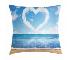 Clouds Heart Shape Pillow Cover