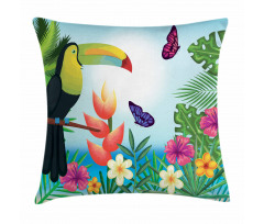 Paradise Flower Blossoms Pillow Cover