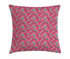 Flourishing Hibiscus Blooms Pillow Cover