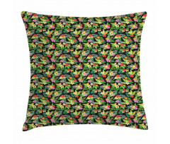 Floral Botany Composition Pillow Cover