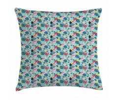 Flamingo Pineapple Toucan Pillow Cover
