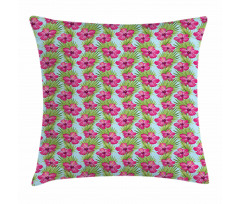 Hand-drawn Summer Pattern Pillow Cover