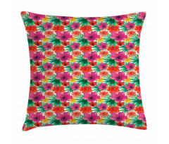 Lively Tropical Forest Pillow Cover