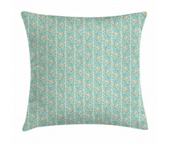 Foliage on Green Background Pillow Cover