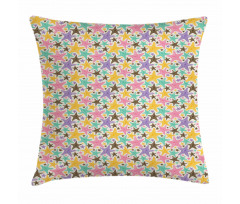 Rainbow Tone Summer Theme Pillow Cover