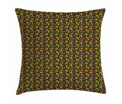 Colorful Autumn Foliage Star Pillow Cover