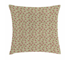 Retro Style Abstract Flower Pillow Cover