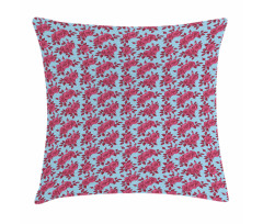 Sketchy Flowers in Pink Shades Pillow Cover